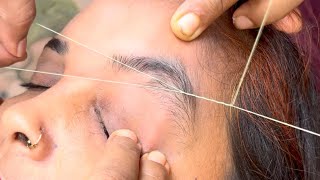 Perfect eyebrow threading tutorial for beginners