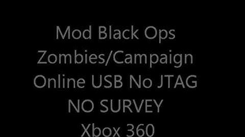 NO SURVEY/PASSWORD Black Ops Mod Xbox 360 Zombies/Campaign Online Full Tutorial