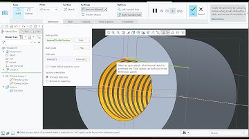 How to make proper internal threads with crest flat and roof flat dimensions In Creo