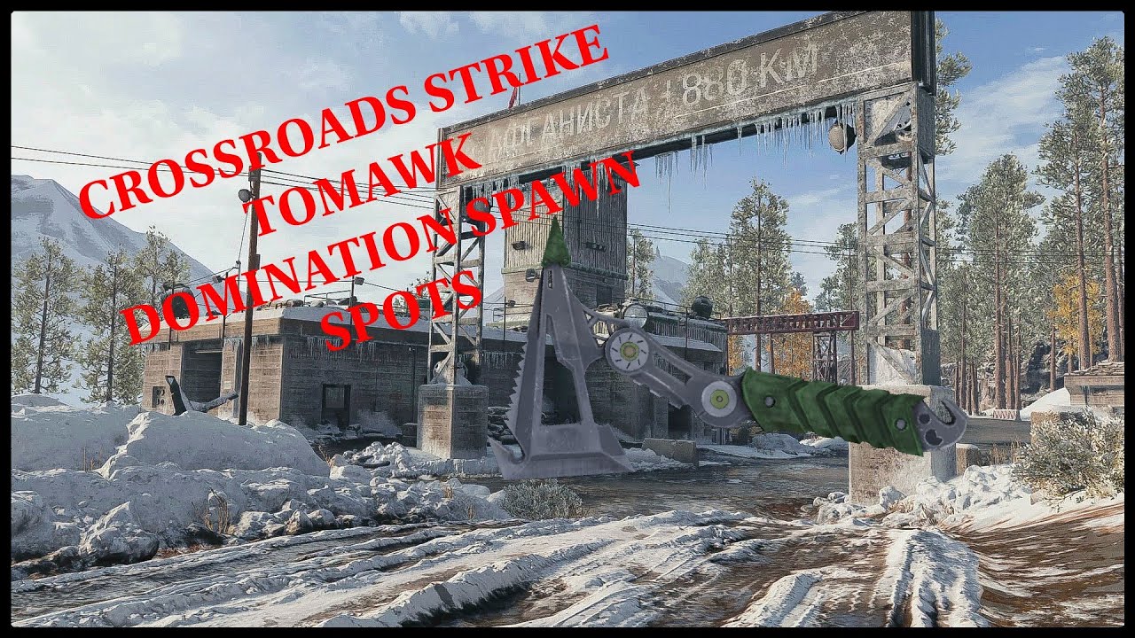 Black ops cold war. Tomahawk spawn spots domination crossroad strike