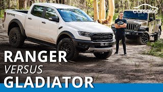 Ford Ranger Raptor v Jeep Gladiator Rubicon 2021 Comparison Test @carsales.com.au