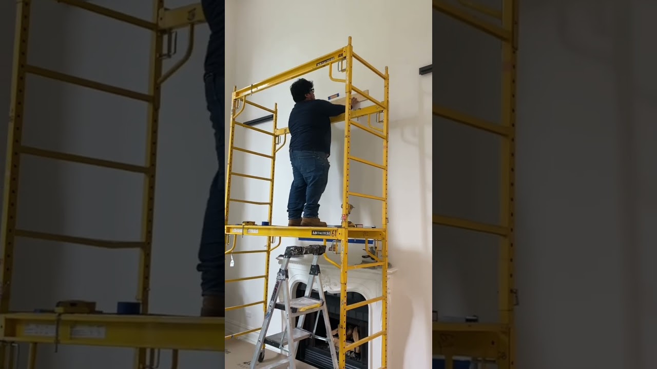 Installation of a 200 pound mirror and a beautiful home in Winnetka Illinois #wilmettehandyman