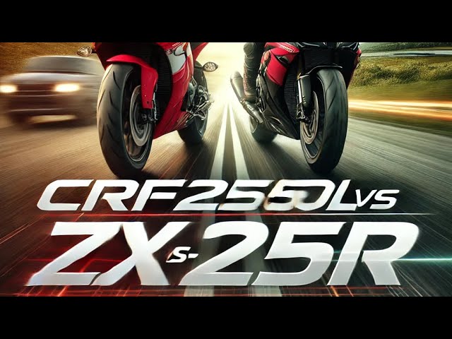ノーマルCRF250LでZX-25Rを追いかける！ オンロードタイヤ - YouTube