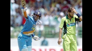 1st ODI Century Mahendra Singh Dhoni 148 (123) 1st ODI Century v Pakistan at Vizag 2005