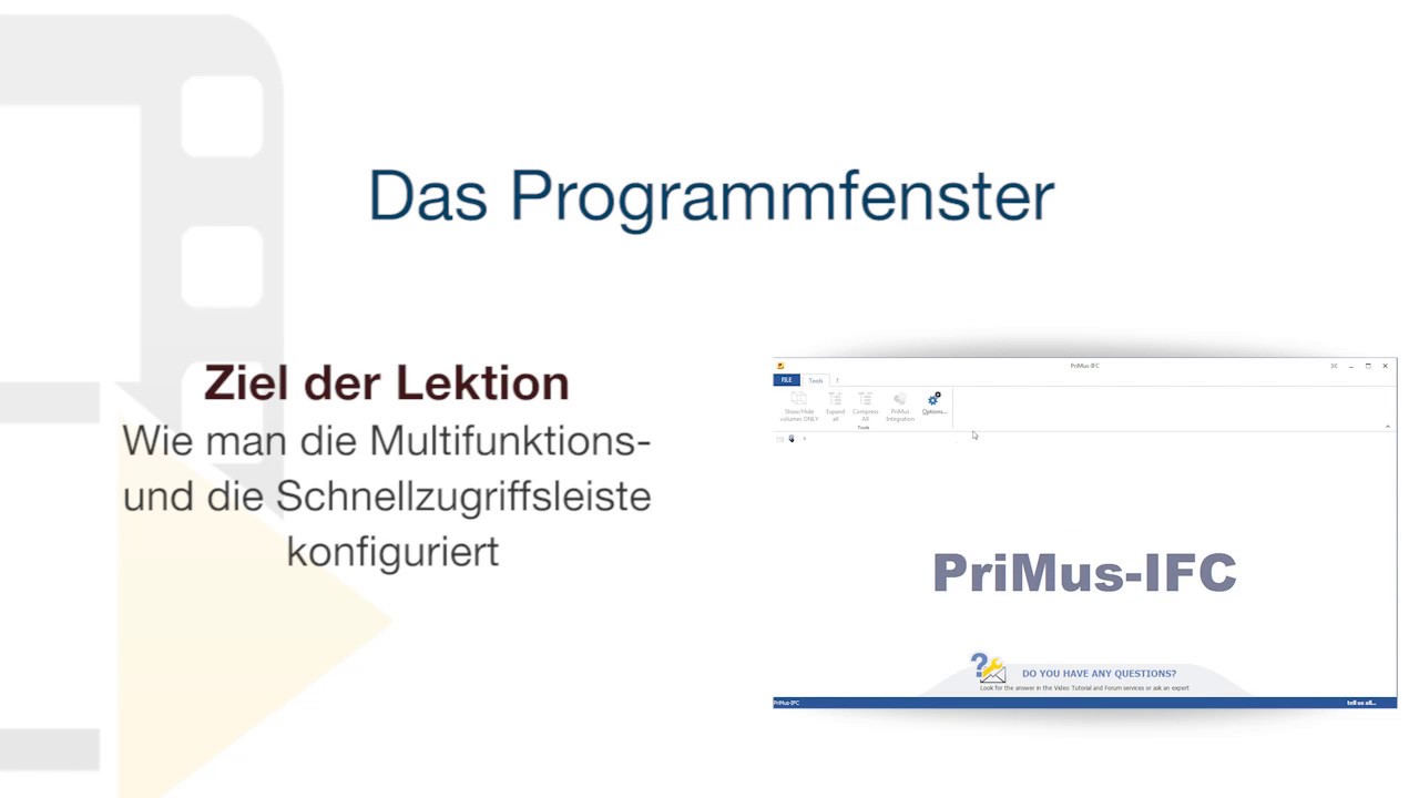 Tutorial von PriMus IFC - Das Programmfenster - ACCA software - YouTube