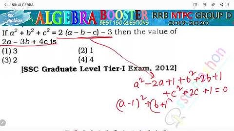 if a² + b ²+ c² =2 ( a - b - c) - 3 then the value of 2 a - 3b+ 4c is