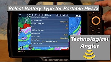 How to select Battery Type for a portable Humminbird HELIX fishfinder | The Technological Angler