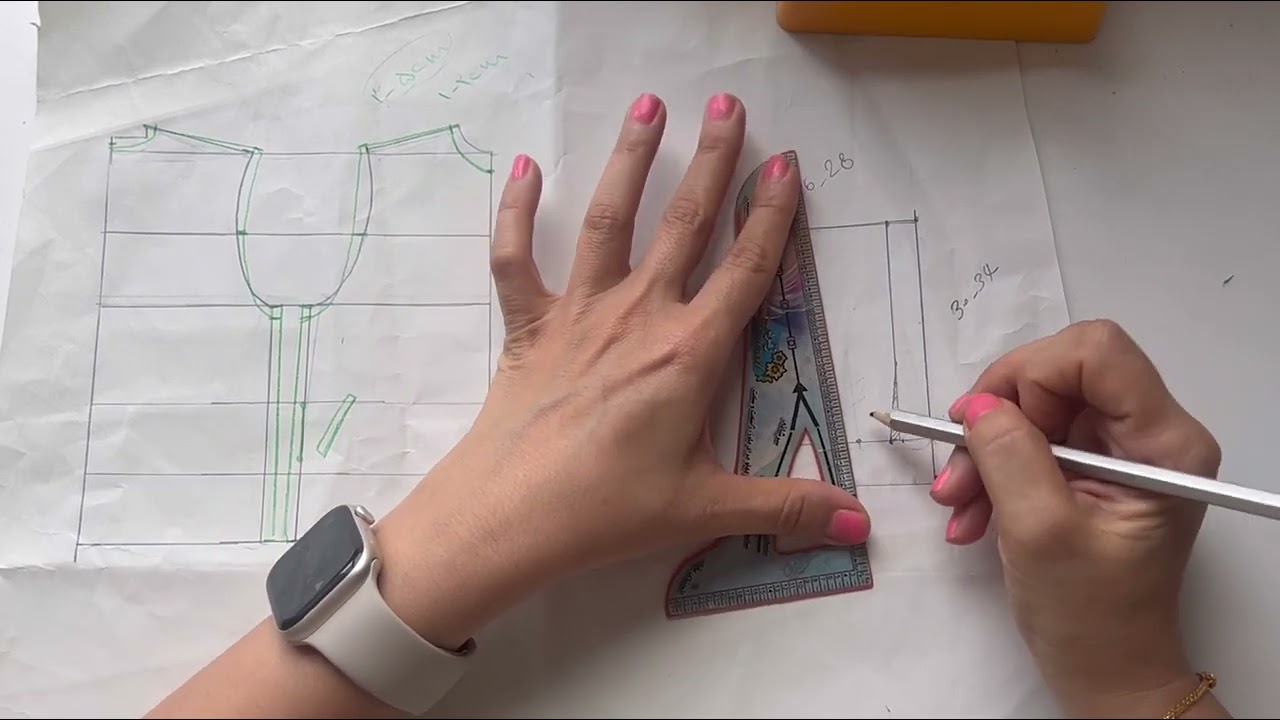 اموزش برش و دوخت کاپشن/ اموزش الگوسازی کاپشن همراه با کلاه سه تیکه / دوخت کاپشن کلاه دار