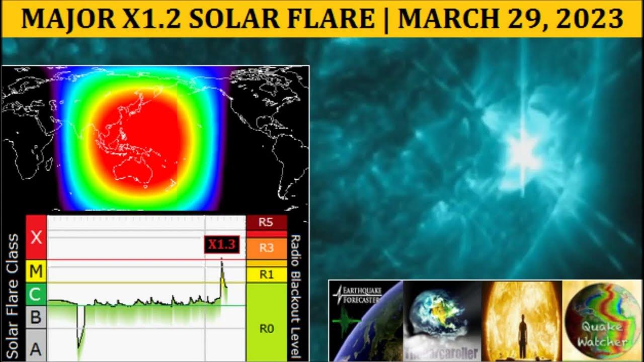 Major X1.2 Solar Flare March 29, 2023 YouTube
