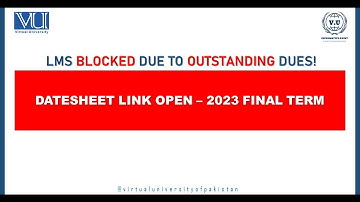 Final Term Datesheet-2023 | LMS Blocked