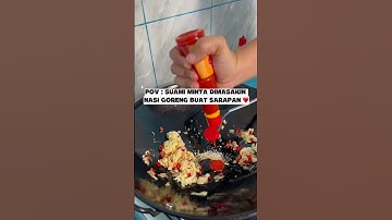 Resep nasi goreng simple andalanku❤️#nasigoreng #cooking #masak #masaksimple #masakannusantara