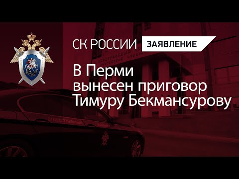 В Перми вынесен приговор Тимуру Бекмансурову