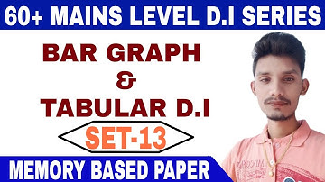 60+ HIGH LEVEL DATA INTERPRETATION SET-13 |  BAR GRAPH + TABULAR D.I | IN TELUGU | #LEGENDQUICKTEST
