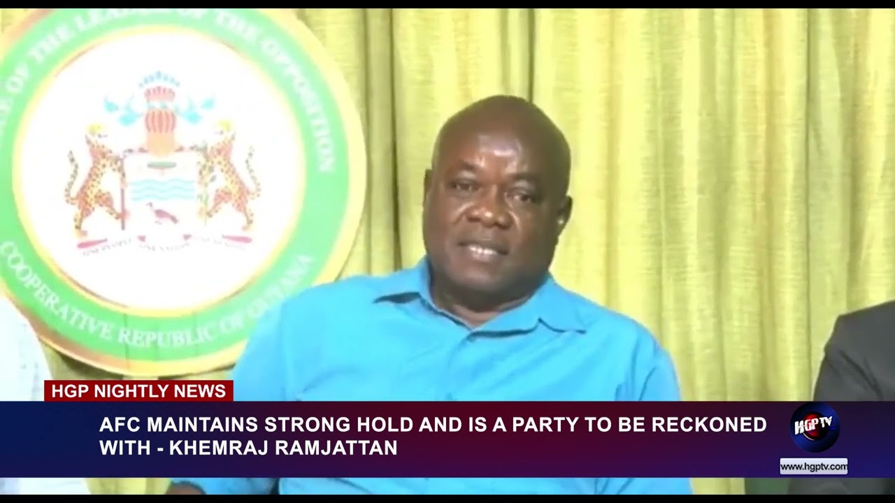 AFC MAINTAINS STRONG HOLD AND IS A PARTY TO BE RECKONED WITH- KHEMRAJ RAMJATTAN