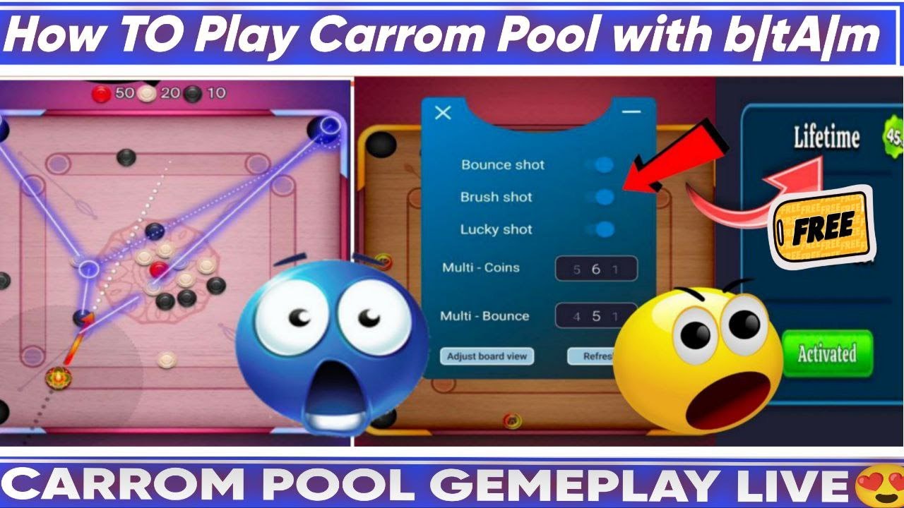 ❤️‍🔥 Playing Carrom Disc Pool With B!tA!m Pro 