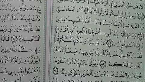 123- يللا نتعلم قراءة القرآن الكريم من الآية 79 إلى 95 من سورة يوسف الجزء الثالث عشر بصوت خالد فكري