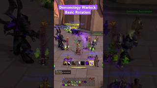 Basic Demonology Warlock Rotation in 60 Seconds #foryou #midnight #worldofwarcraft