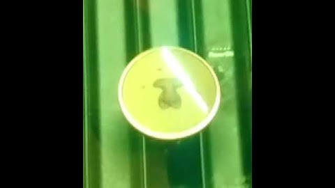 Timelapse of a brass coin being embossed using an xTool F1 Ultra