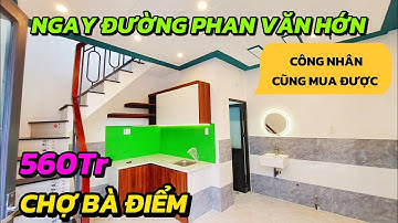 Chỉ 560tr 💥 Nhà 1 lầu, gần đường phan văn hớn chợ Bà Điểm #nhahocmon 