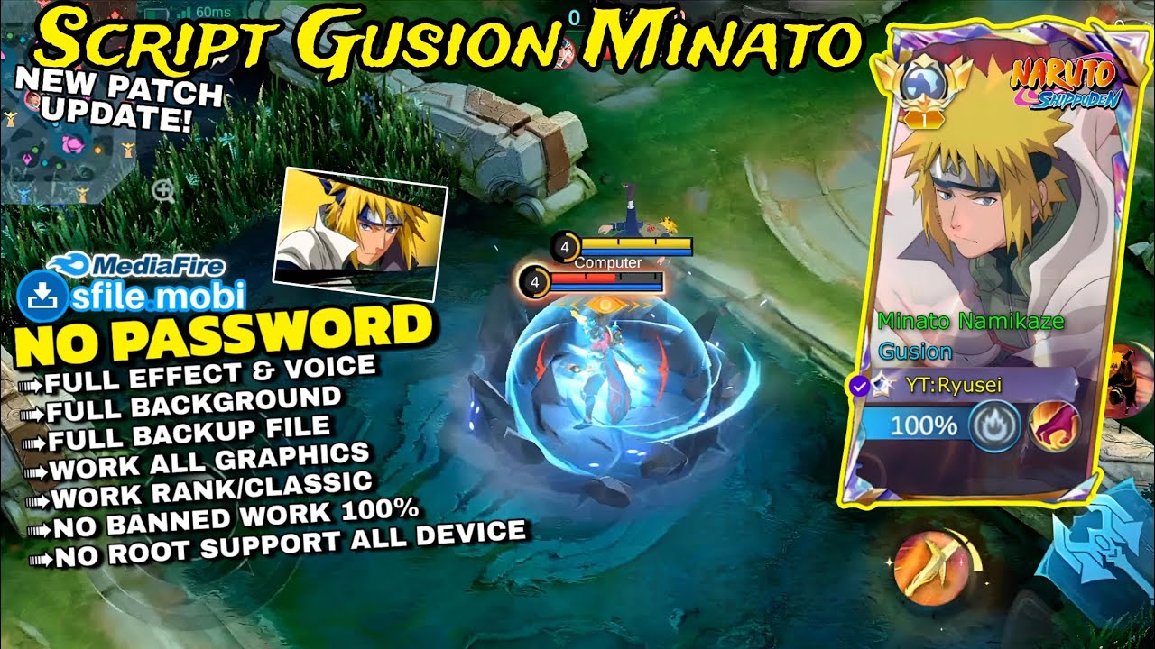 Script skin Gusion x Minato Full Effect Voice No Password Patch terbaru 