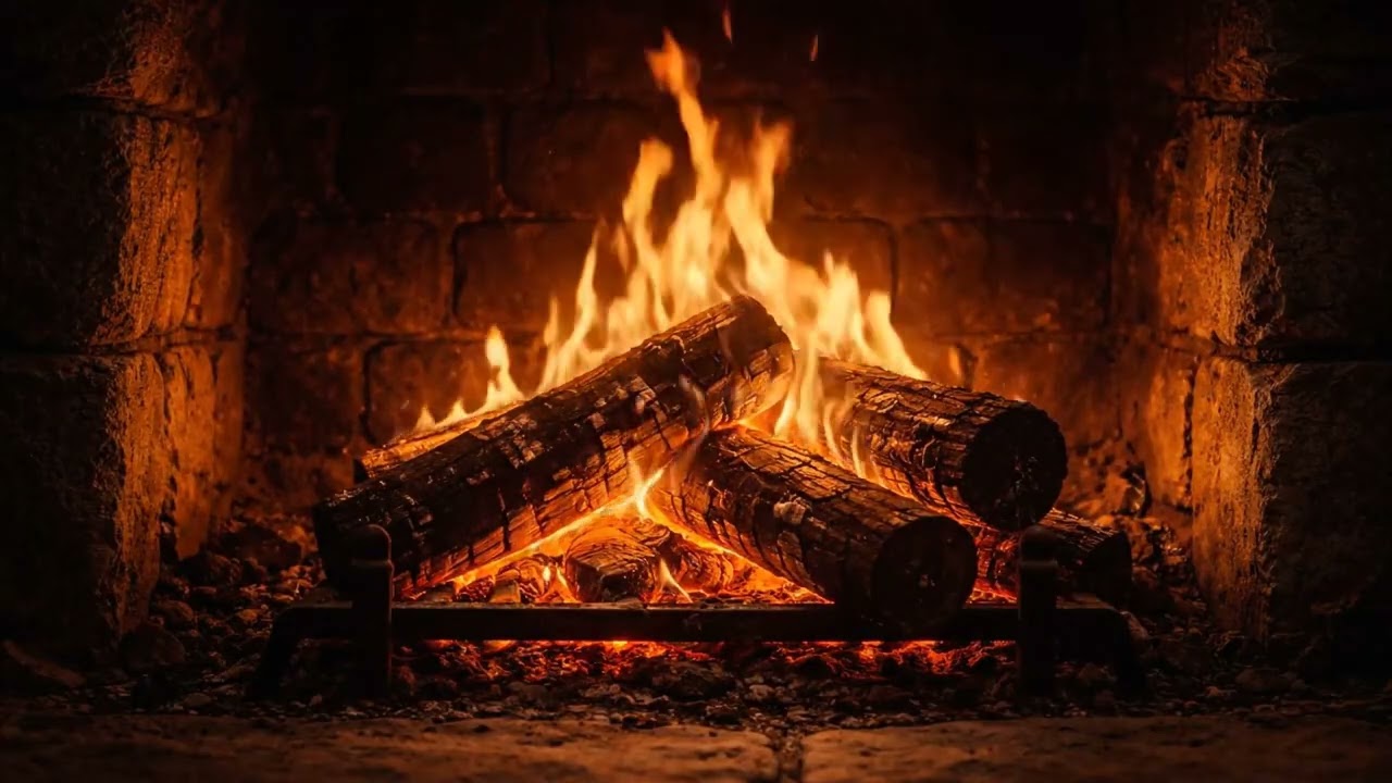 Fireplace Fire 🔥 | Nighttime Frequency | Dim Ambiance for Deep Sleep & Relaxation (1 Hour)