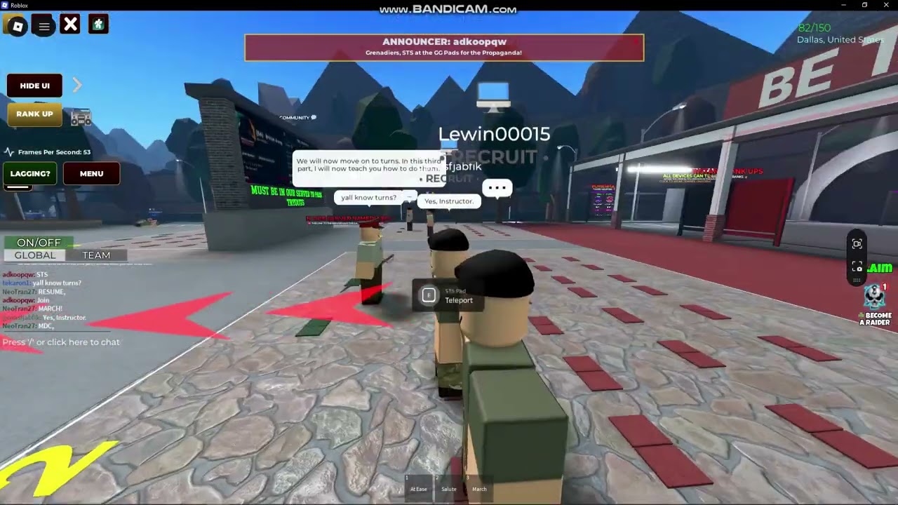 Passing a British Army Basic Training in Roblox!