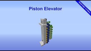 Minecraft Faster Piston Elevator (10 Blocks per Second!) | 1.8+ | Redstone Tutorial