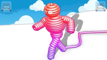 Satisfying Mobile Games | Gameplay Walkthrough | MAX LEVEL | Playing 999 | Rope Man Run #1