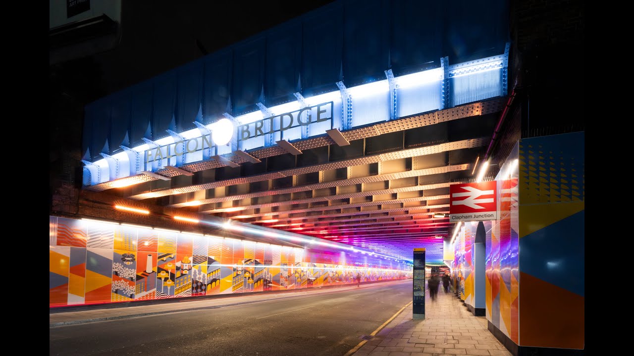 Unveiling Falcon Road rail bridge in Clapham Junction
