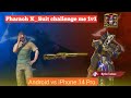 Pharaoh X_Suit Challenge 😱 me M24 Android vs iPhone14pro#viralvideo #pubgmobile #tdmchallenge