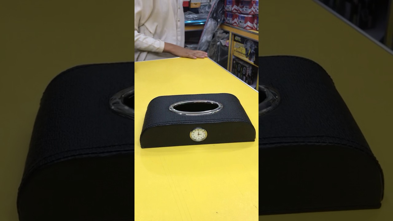 Car Tissue Box || Car Clock Tissue Box || 