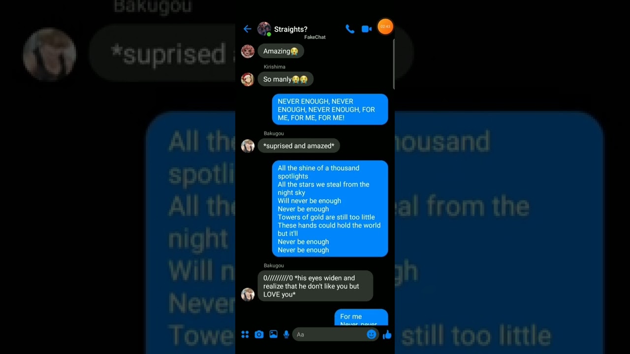 MHA X YN | They caught her singing Never Enough 👀 [Bakugou x Yn]