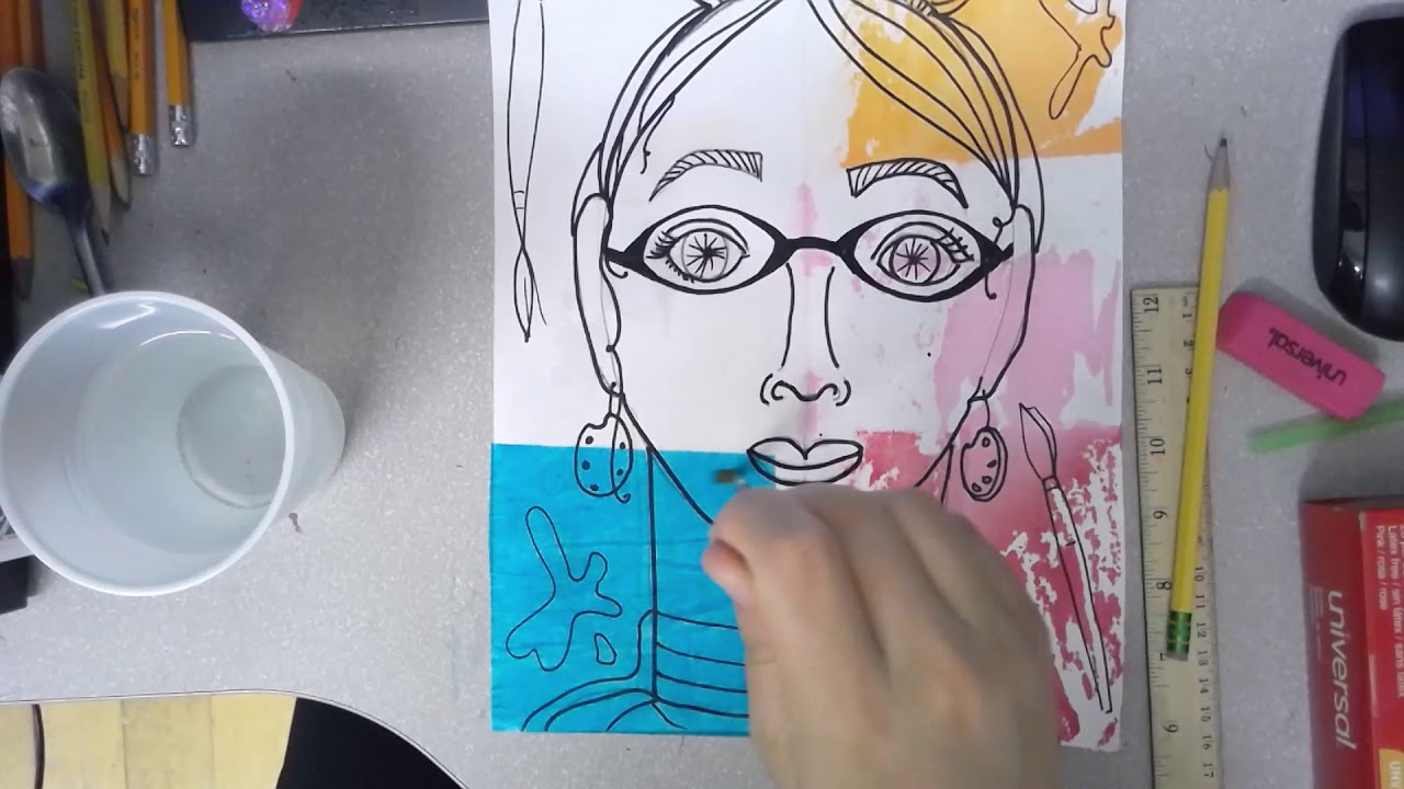 paul klee inspired self portraits - YouTube