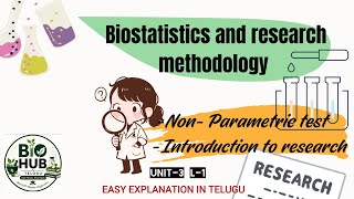 Non- parametric test| Introduction to research| plagiarism|Biostatistics and research methodology|