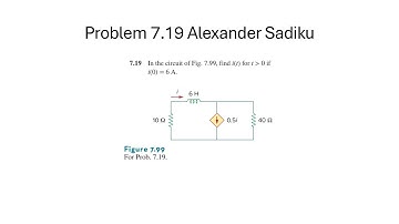 Problem 7.19 - Fundamental of Electric Circuits (Sadiku) 5th Ed