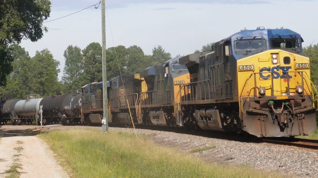 [1 of 5] [4k] CSX M693🚦 Knocks Down Signal north of Bradley, South ...