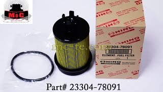 HINO Element, Fuel Filter 23304-78091