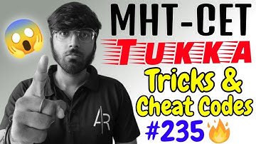 MHT-CET 2021🔥| Tricks For Mathematics❣️| Tricks & Cheat Codes #235 [Course Details In Description]