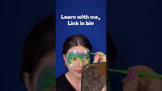 Dinosaur mask face paint tutorial