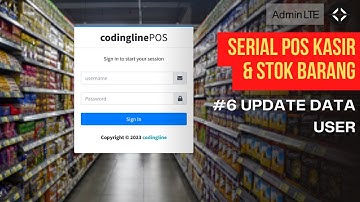 Belajar Membuat Web POS Kasir dgn PHP MySQL - Eps 6 Update Data User POS Kasir