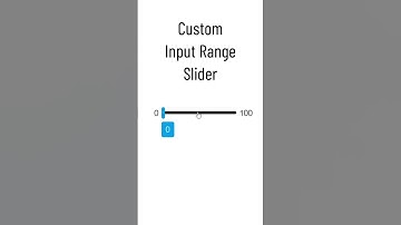 Custom Input Range Slider Using HTML CSS and JavaScript #html #code #css #javascript #animation