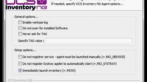 OCS Windows Agent Installation