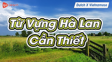 Học Tiếng Hà Lan | Phần 8: Từ Vựng Tiếng Hà Lan Cần Thiết | Golearn