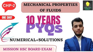 One Shot | Chapter -2 | PYQs Numericals with solution | Class12 | HSC Board Exam | Maharashtra State