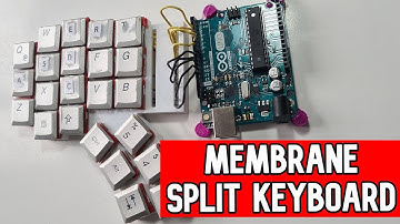 Membrane split keyboard