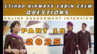Etihad Airways Cabin Crew video Assessment Questions Online interview virtual Hirevue 2025 - Part 18