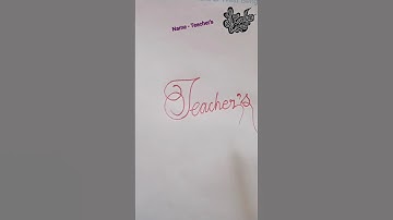 stylish name | Teacher