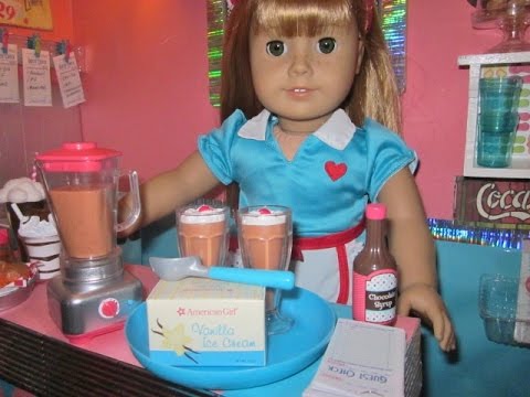 american girl milkshake set