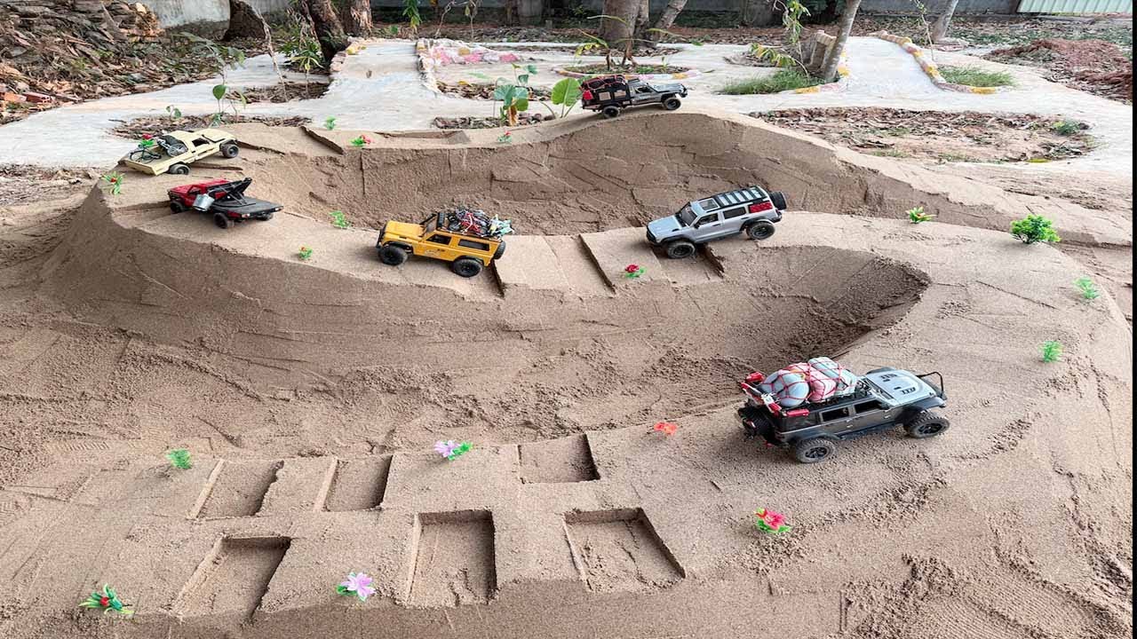 RC Off-Road Extreme Mountain Challenge | RC MN Tank 300 Rc MN128 Jeep Rubicon RC MN82 RC Defender  