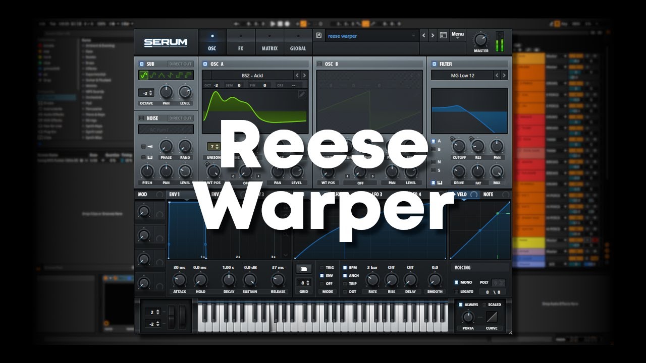 How to make a Warping Reese Bass in Serum | Ableton Live - YouTube